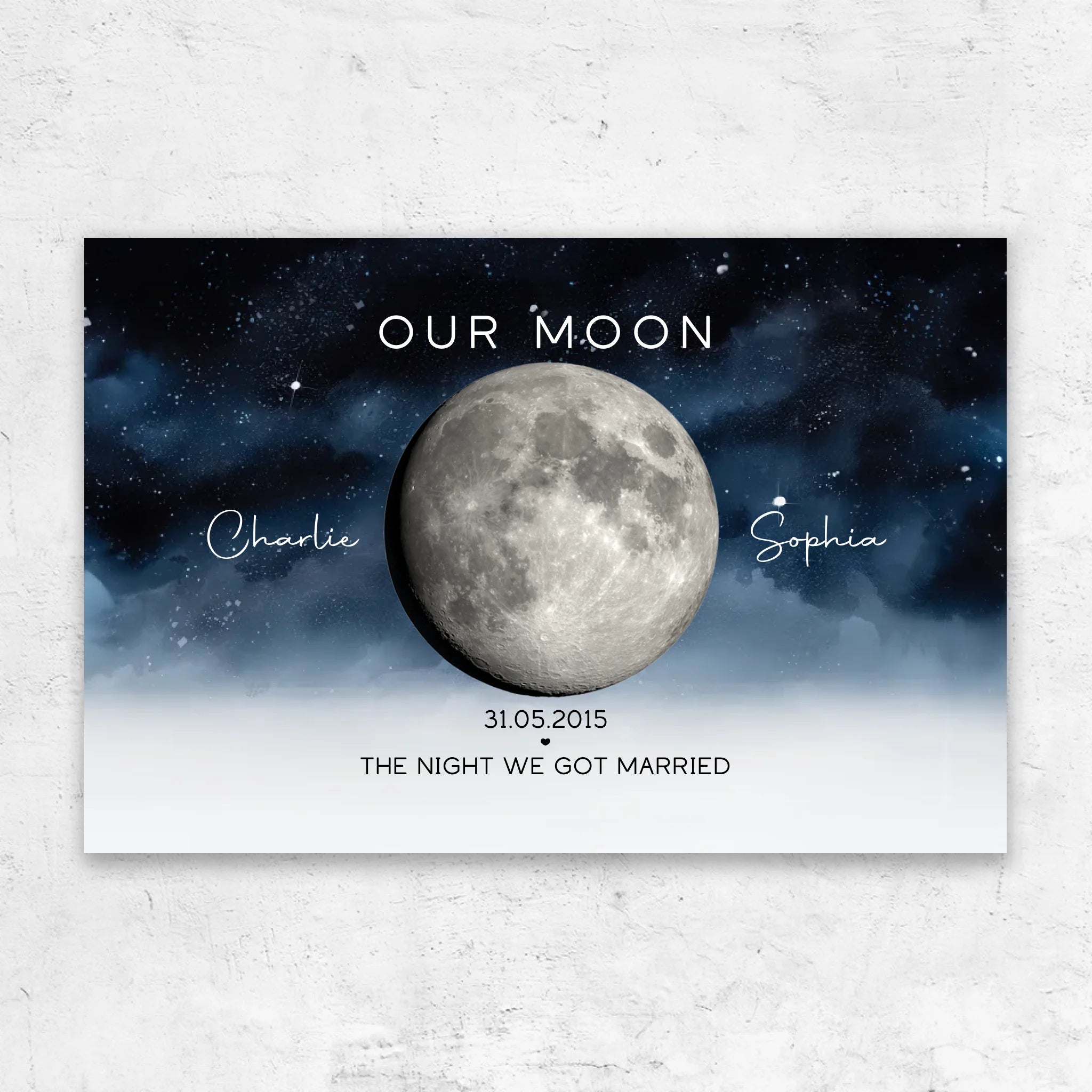 Personalised Canvas “The Night We Got Married”