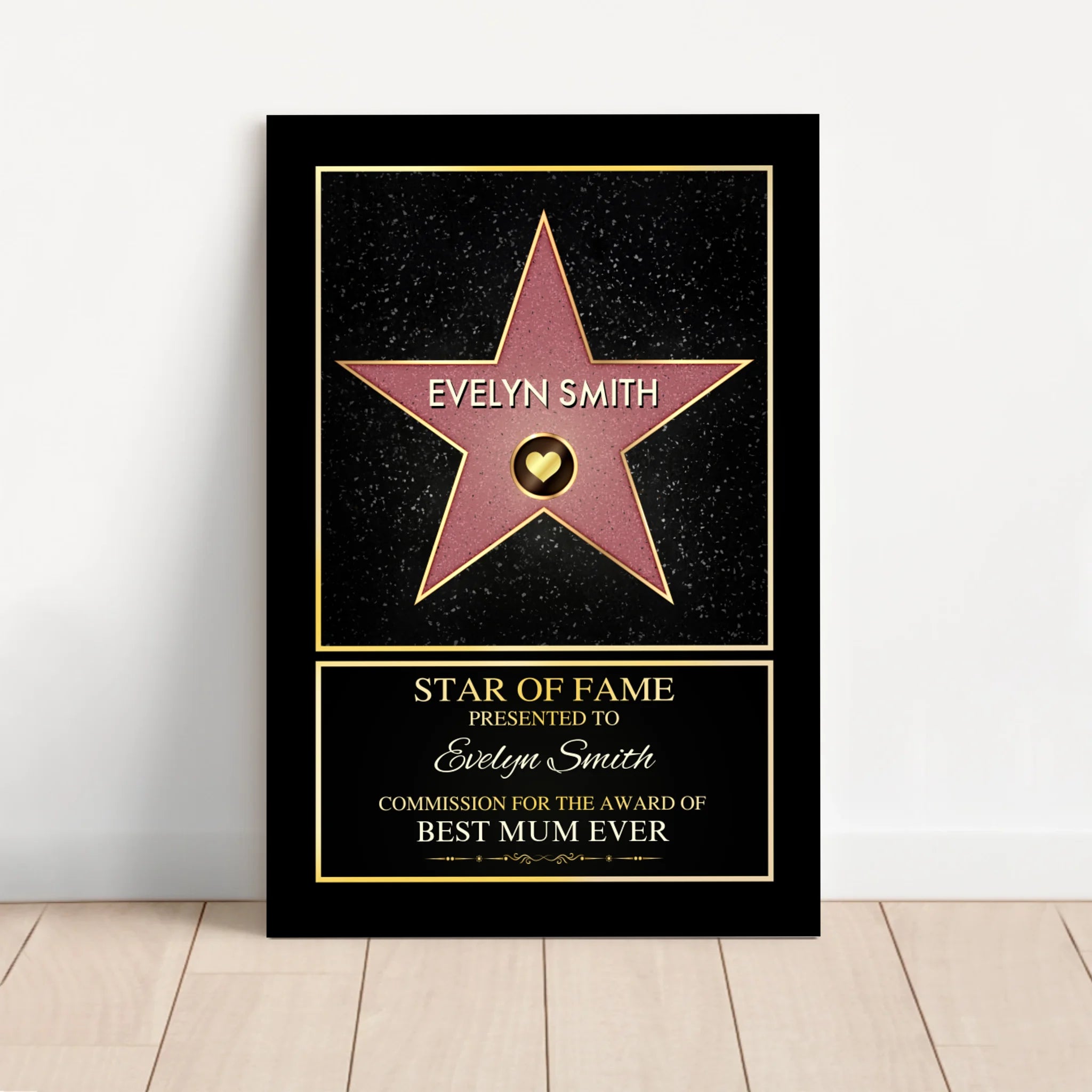 Personalised Canvas "Star of Fame"