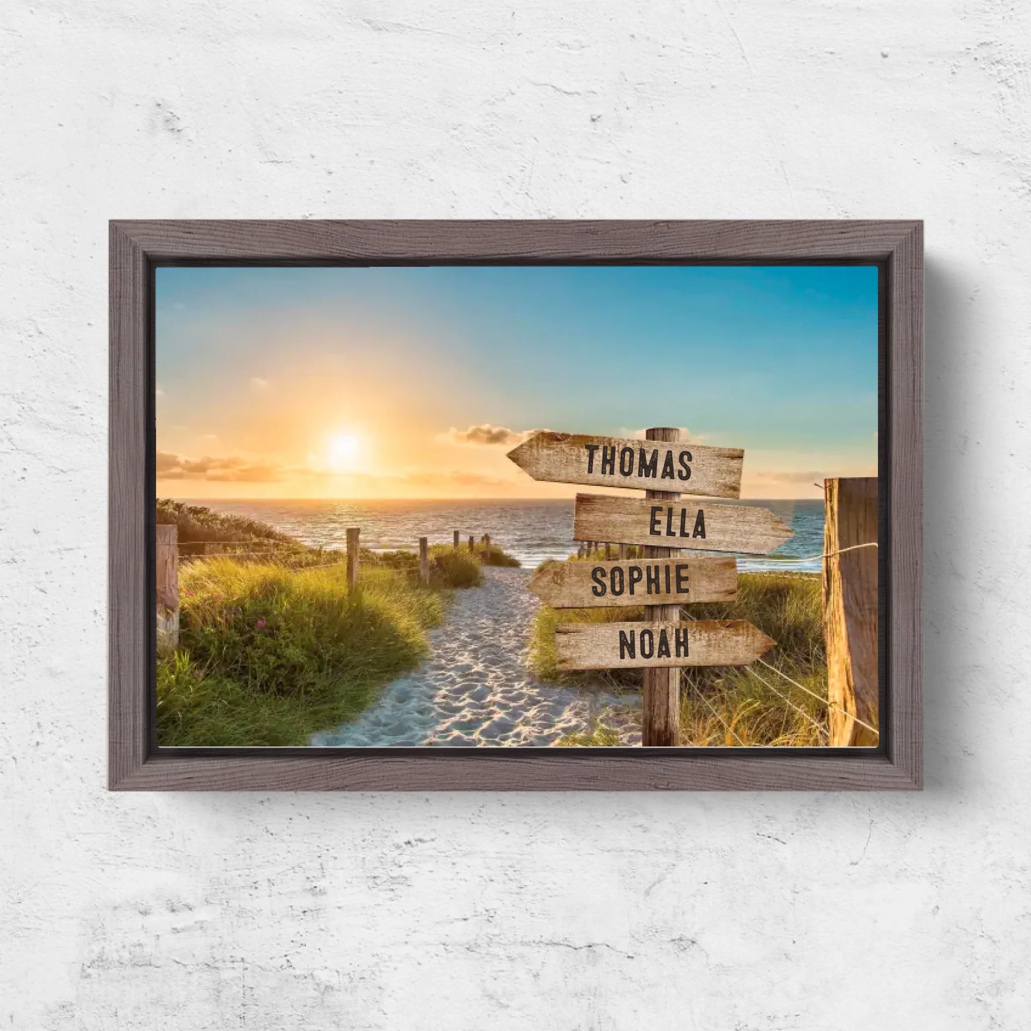 Horizontal Framd Canvas-Ovak