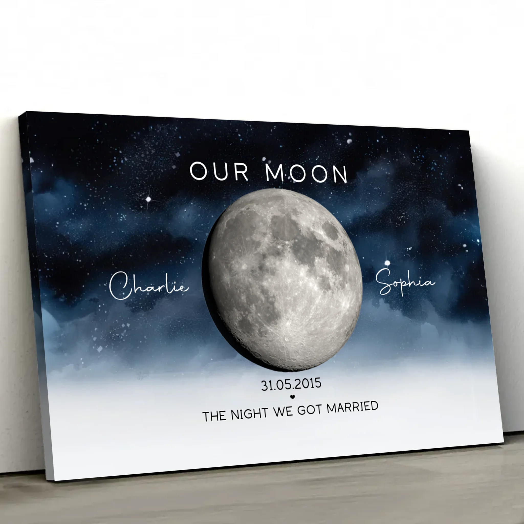 Personalised Canvas “The Night We Got Married”
