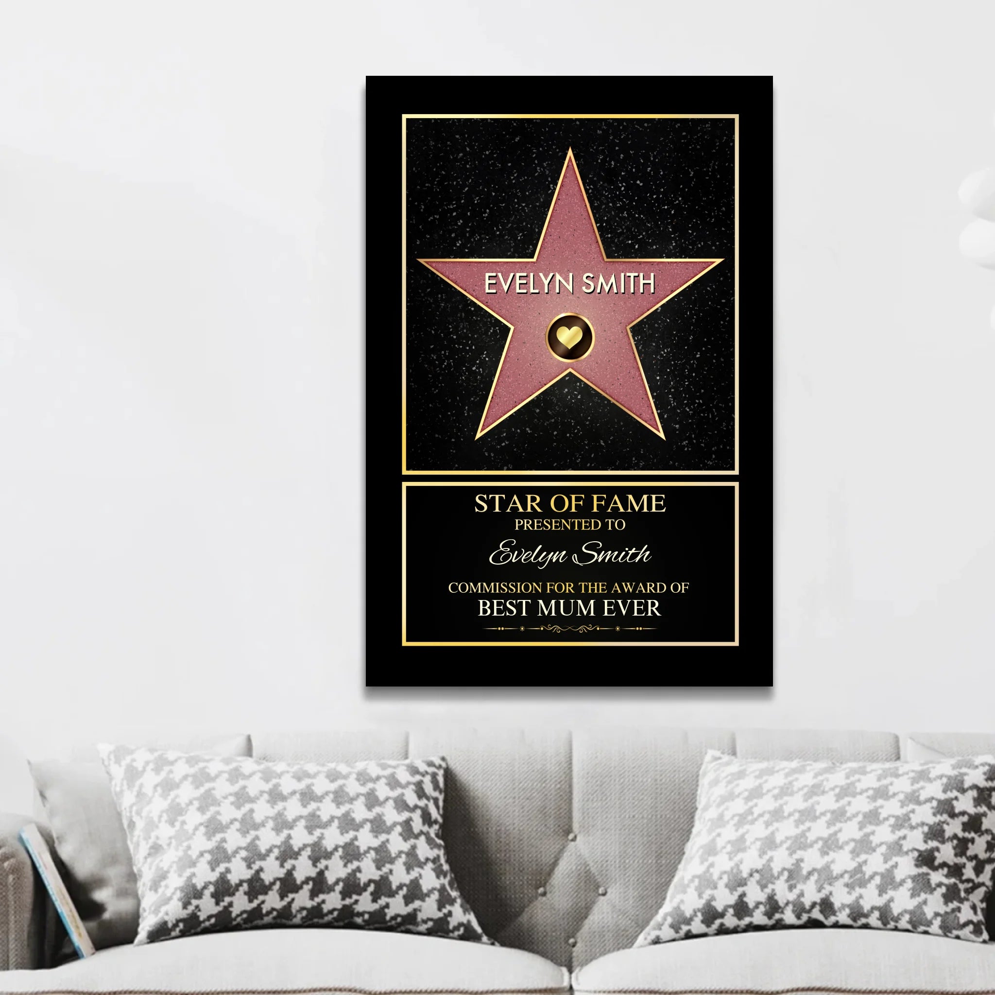 Personalised Canvas "Star of Fame"