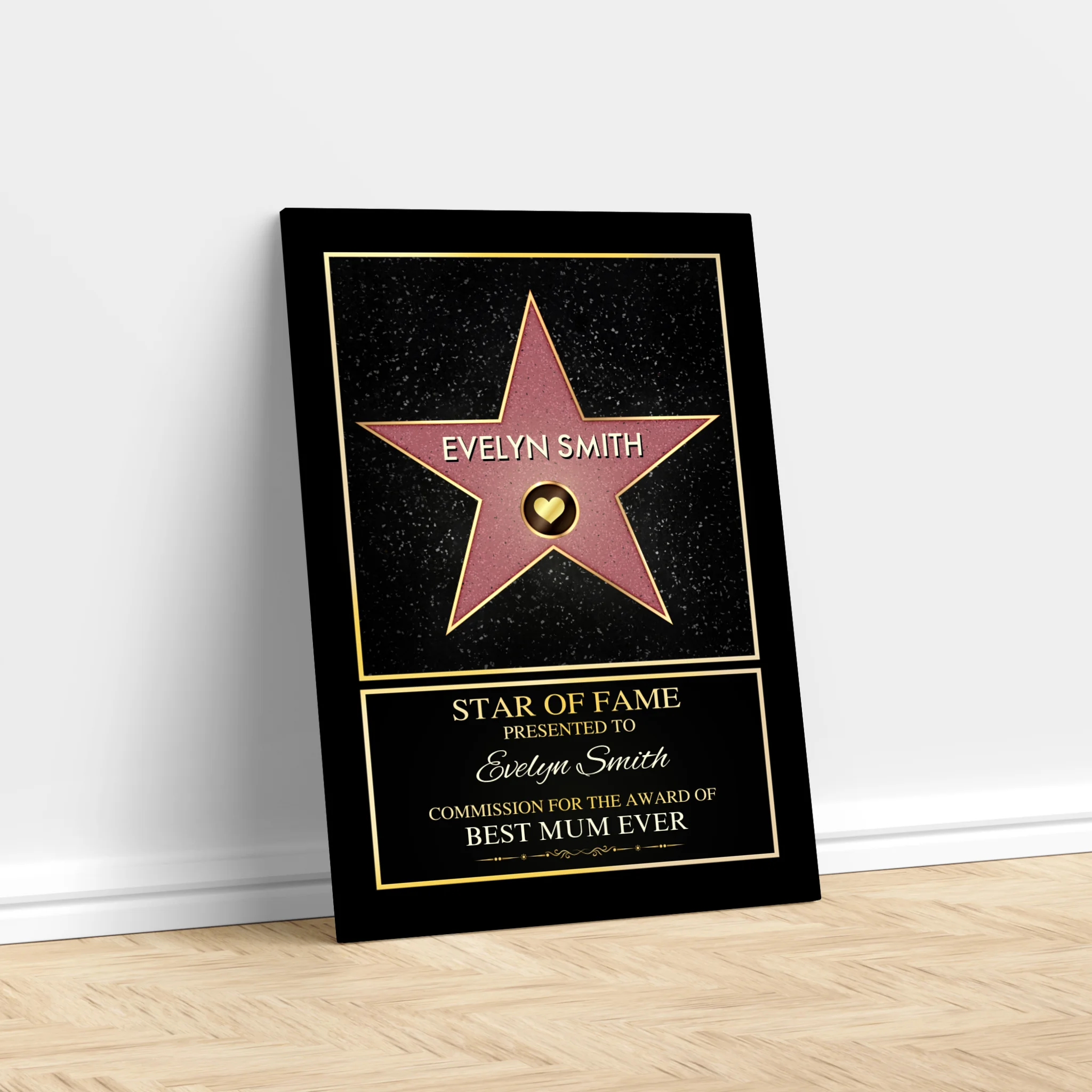 Personalised Canvas "Star of Fame"