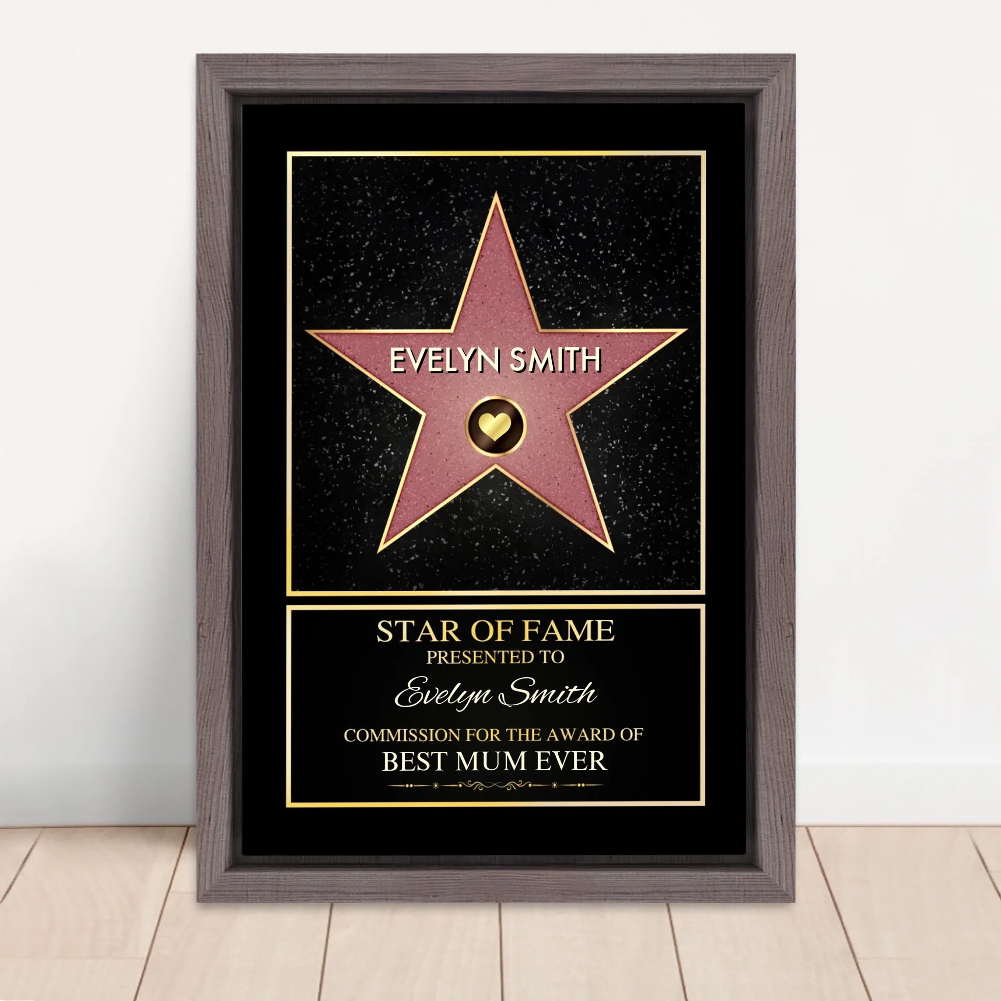 Vertical Framed  Canvas-Oak 2026