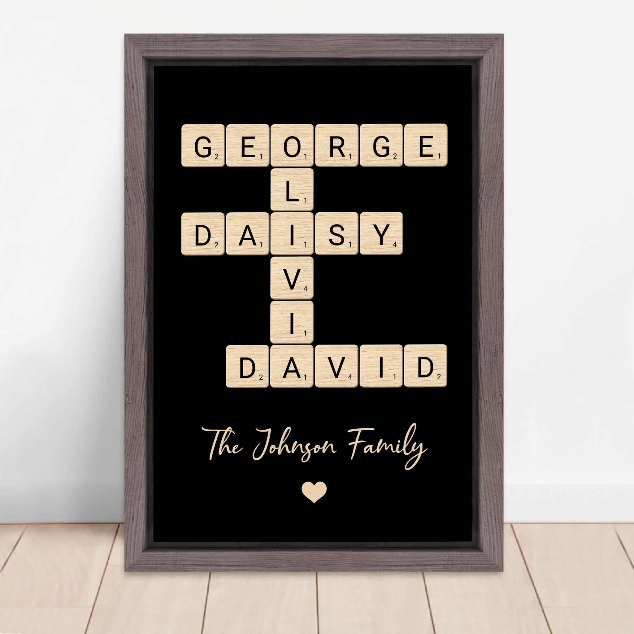 Vertical Framed  Canvas-Oak 2026