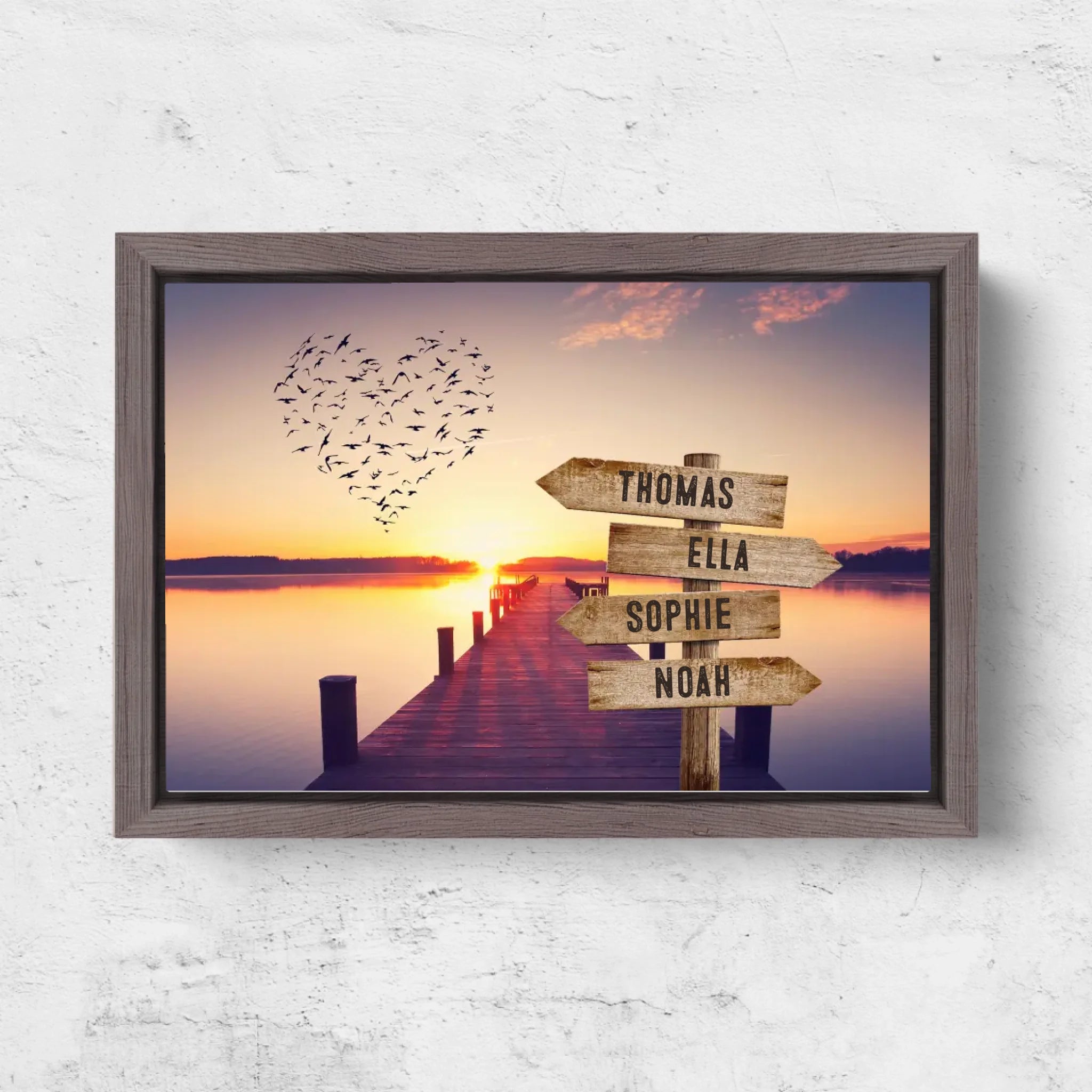 Horizontal Framd Canvas-Ovak