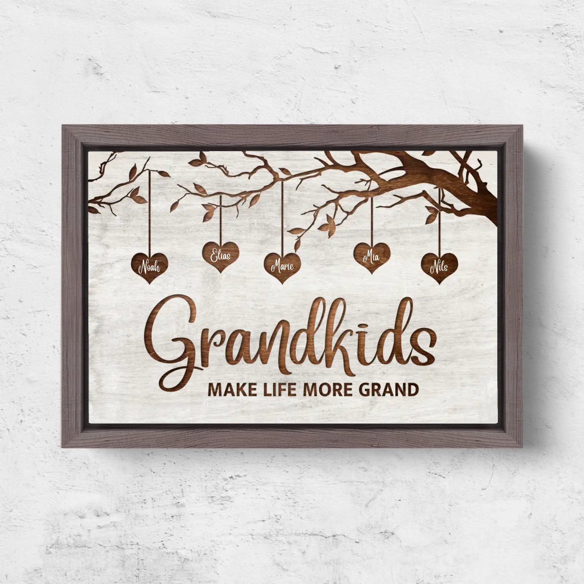 Horizontal Framd Canvas-Ovak